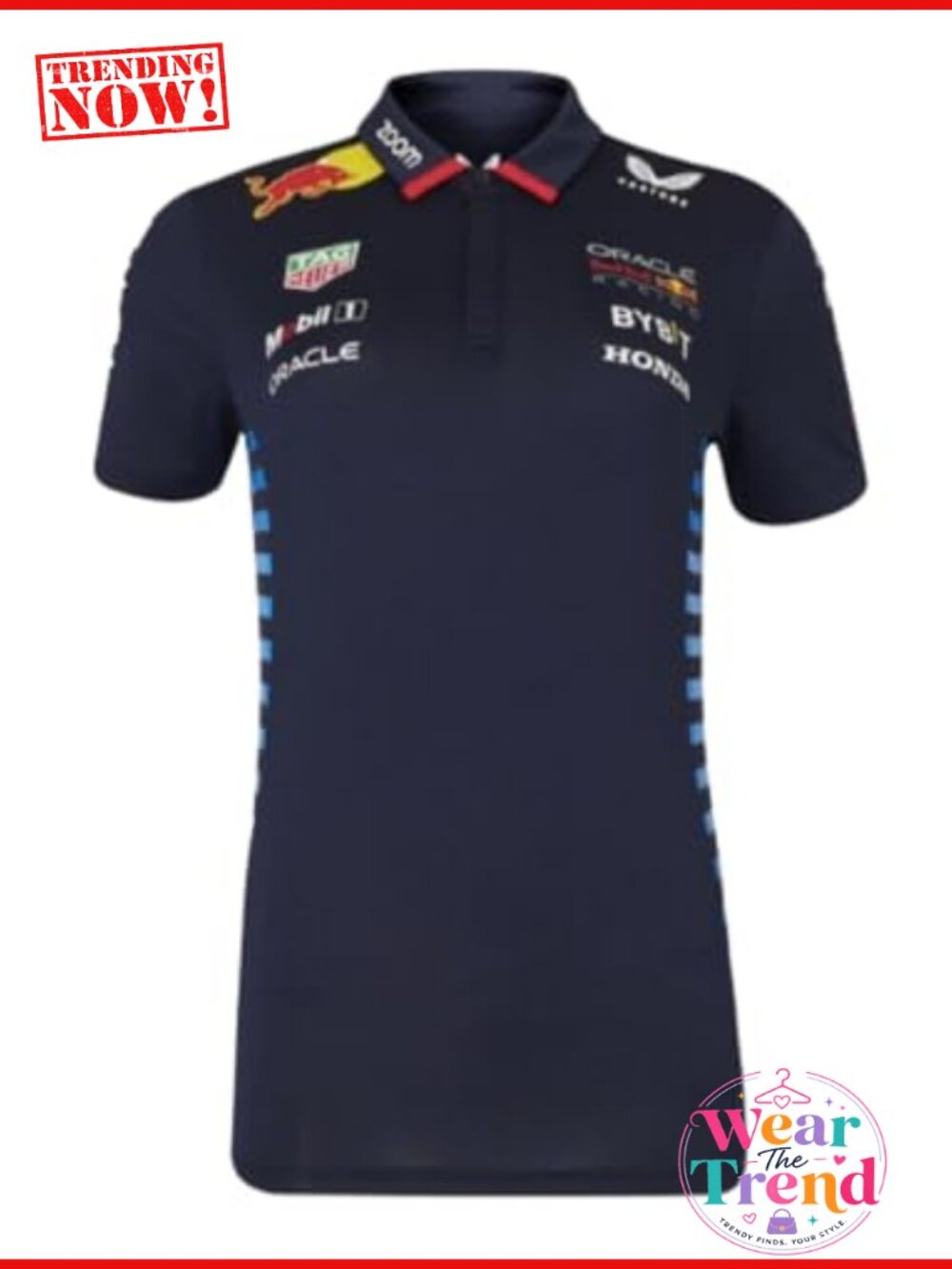 Formula 1 Race Team Polo Shirt Short Sleeve Regular Fit Lightweight Stretch